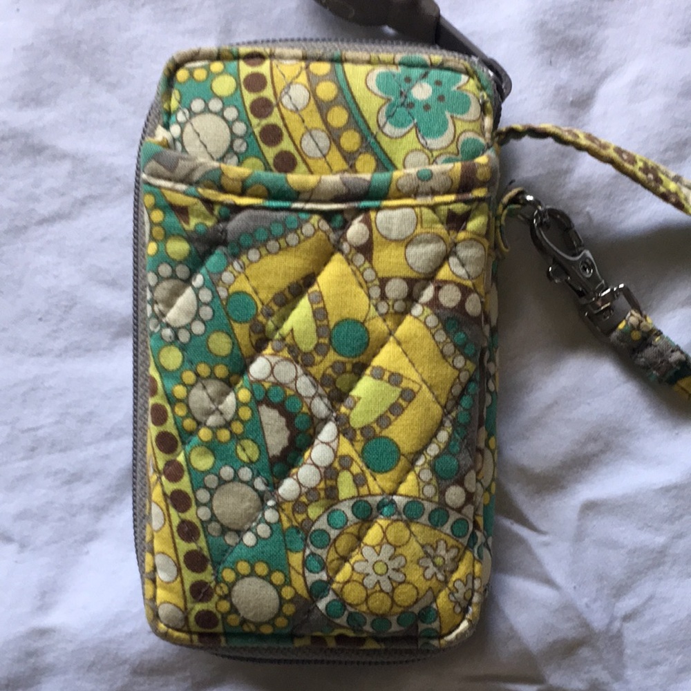 Vera Bradley Lemon Parfait wristlet